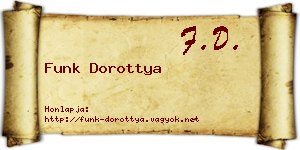 Funk Dorottya névjegykártya