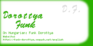 dorottya funk business card